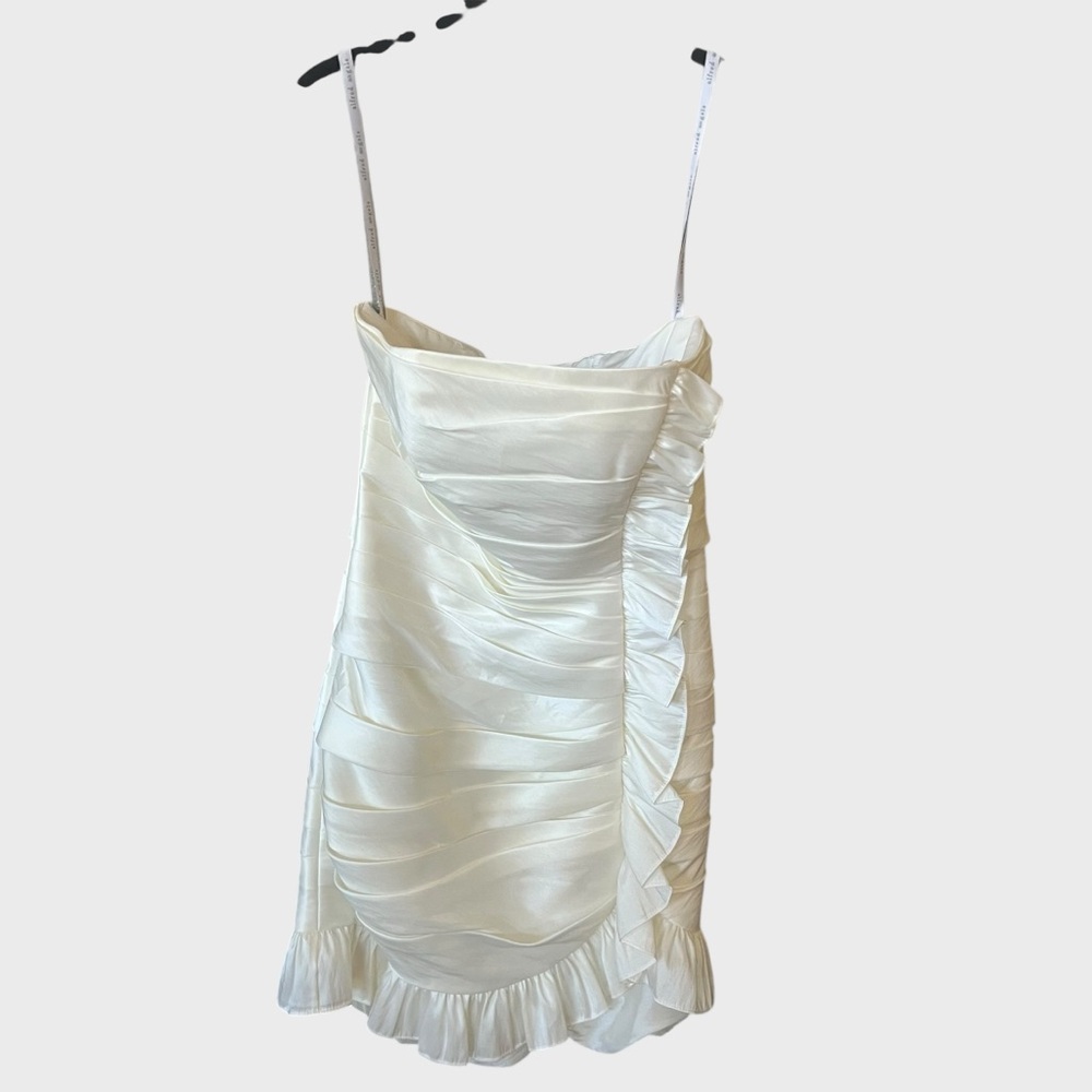 Alfred Angelo Cream Ruffled Dress